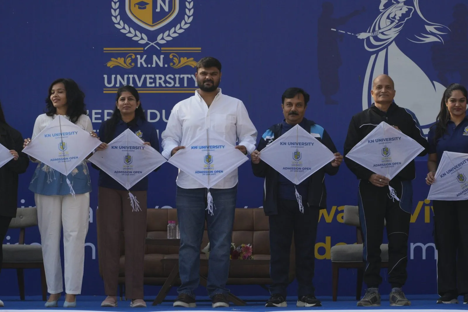 Kite Festival celebration with KNU leadership on stage
