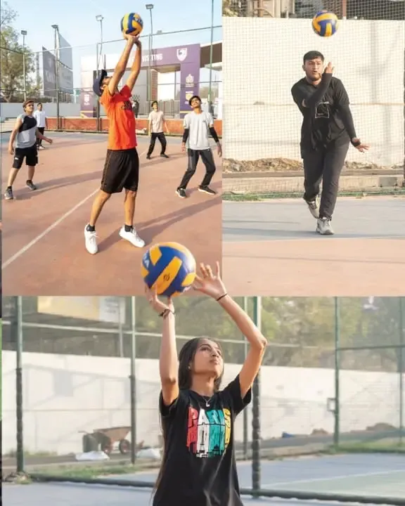 Students at the KN Sports Arena